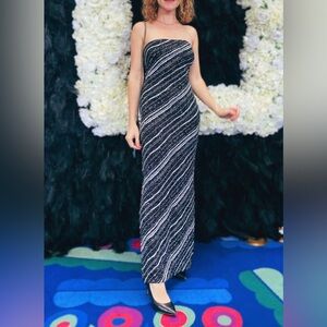 Charlotte Russe slim evening sparkling dress size S Vintage 90’s